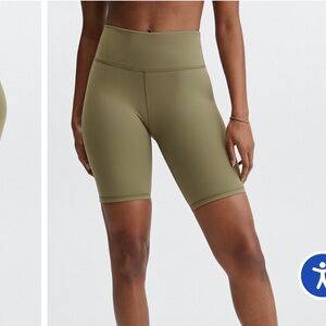 Fabletics Power hold Olive Bike Shorts